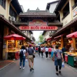 Cho Buoi Market entrance