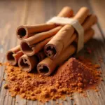 Cinnamon sticks and powder