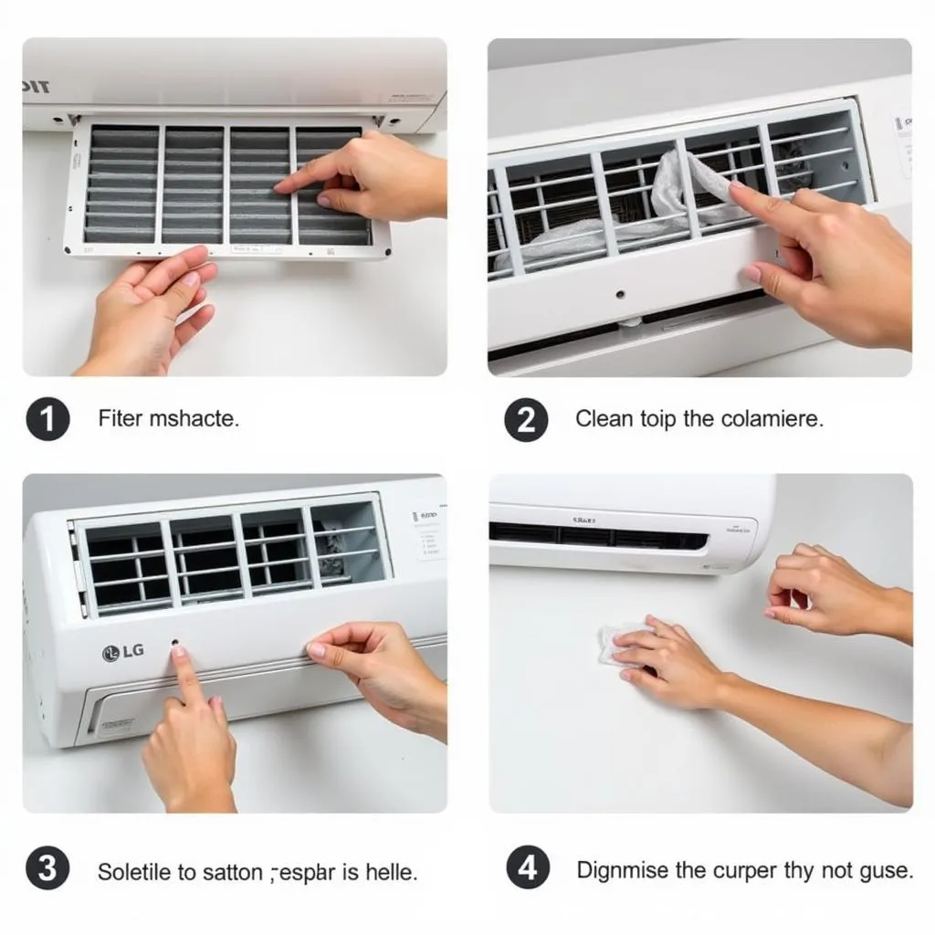 Cleaning the LG V13ENS air filter