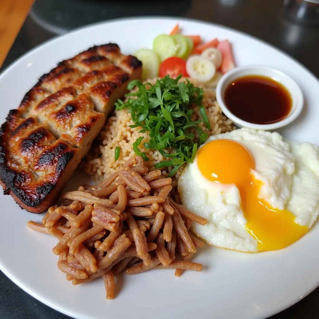 Com Tam broken rice dish in Binh Thanh District