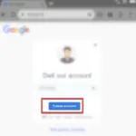 Gmail create account button