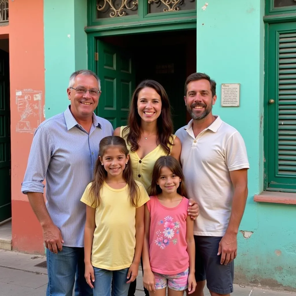 Cuban Family in Casa Particular