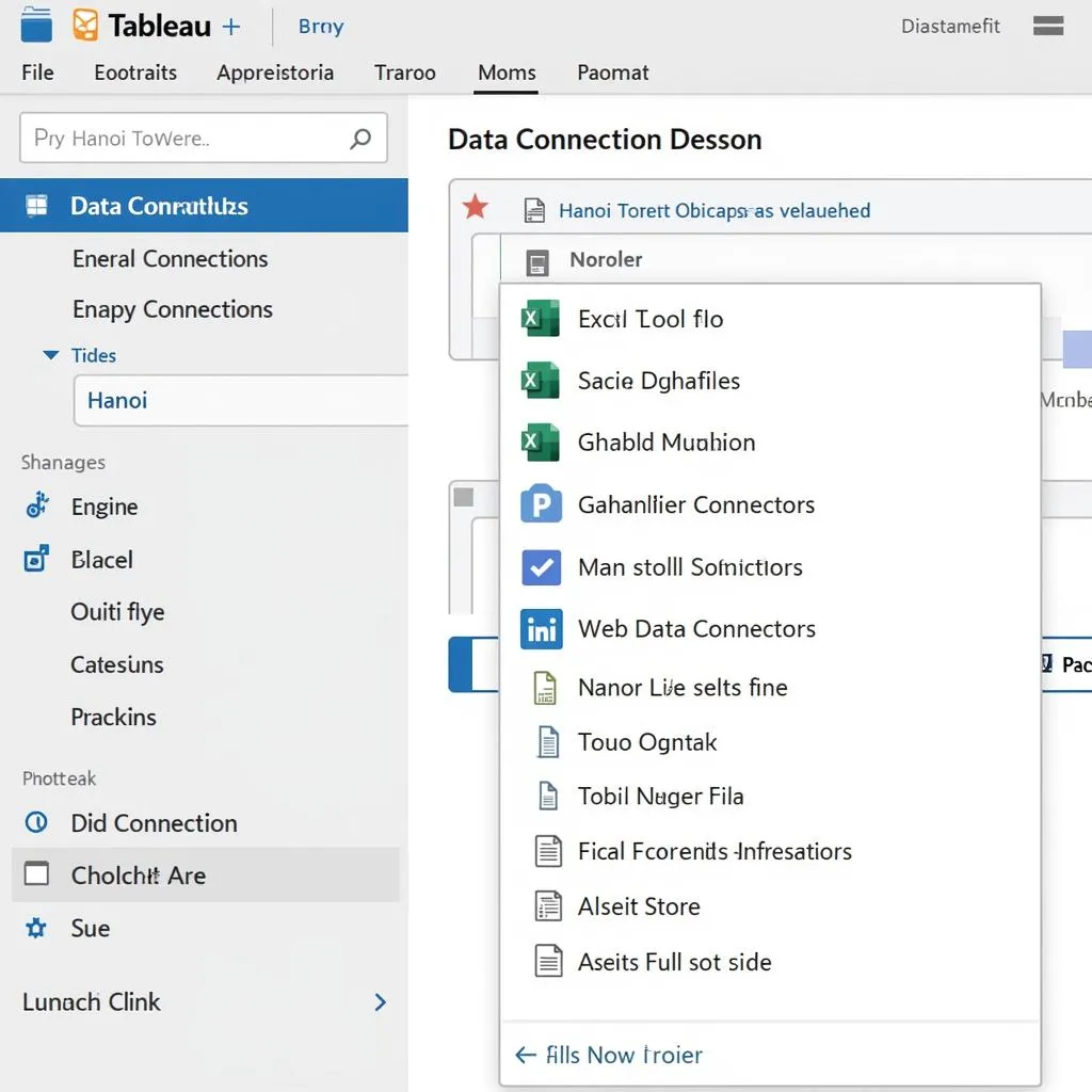 Data Connections in Tableau for Hanoi Analysis