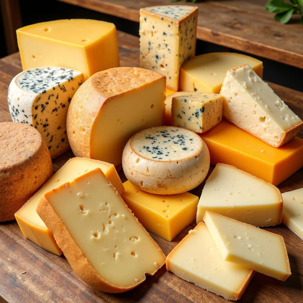 Variety of Cheeses