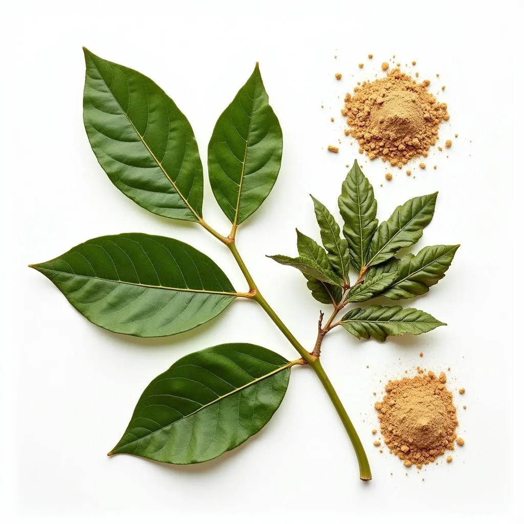 Various Forms of Dried Loquat Leaves