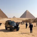 Egyptian Police Patrolling Tourist Sites