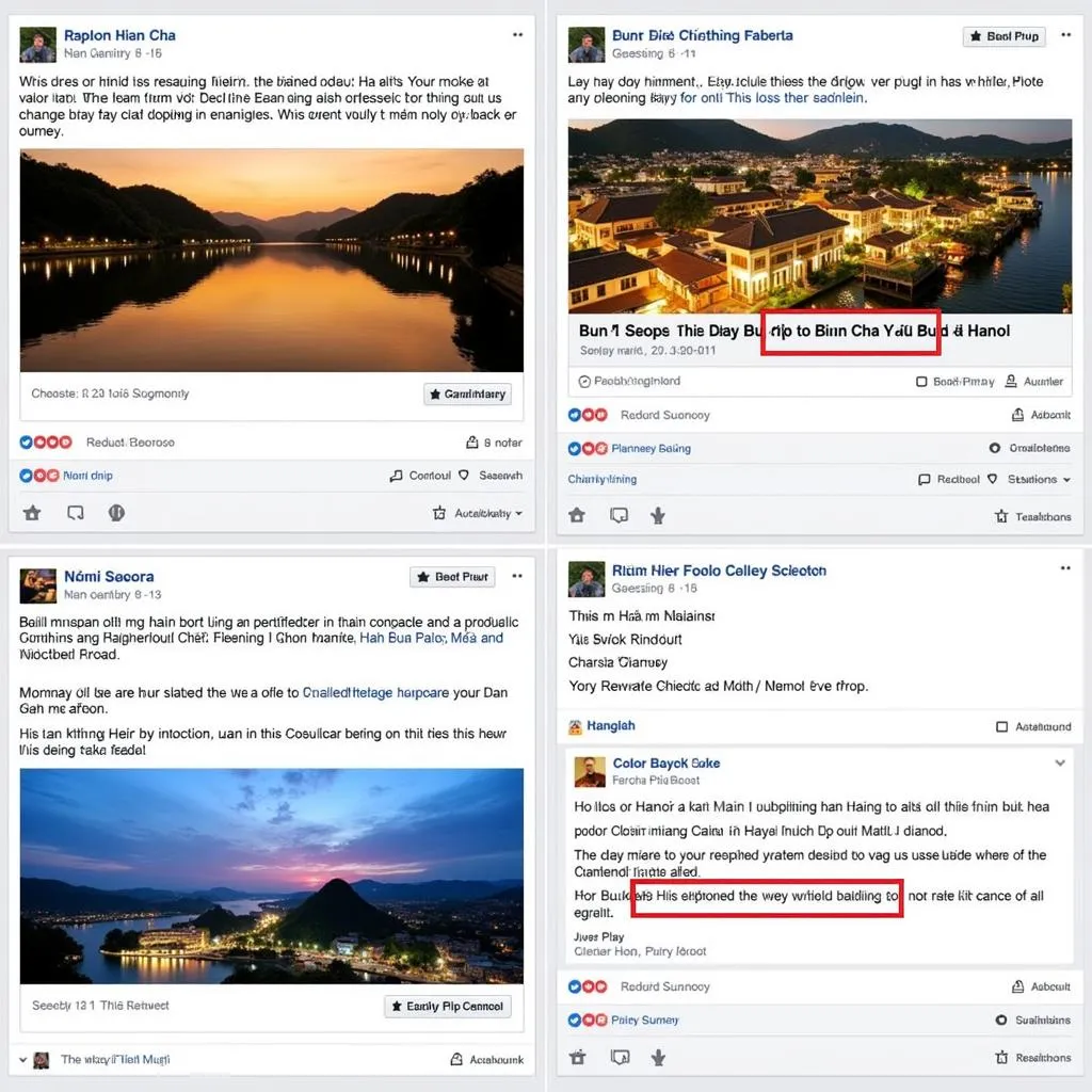 Engaging content for a Hanoi travel Facebook Page