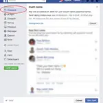 Facebook name change settings