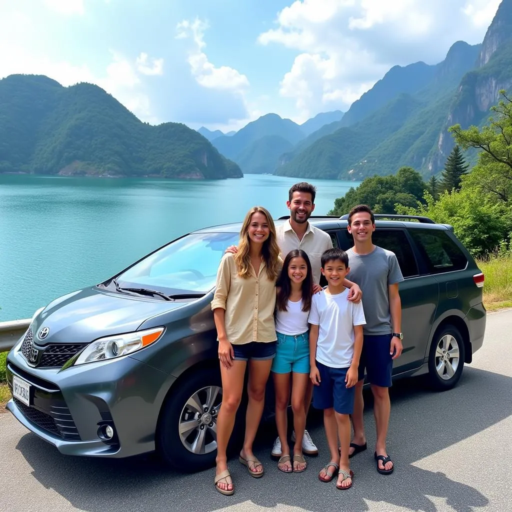 Family Road Trip with 8 Seater Car Along Vietnam Coast