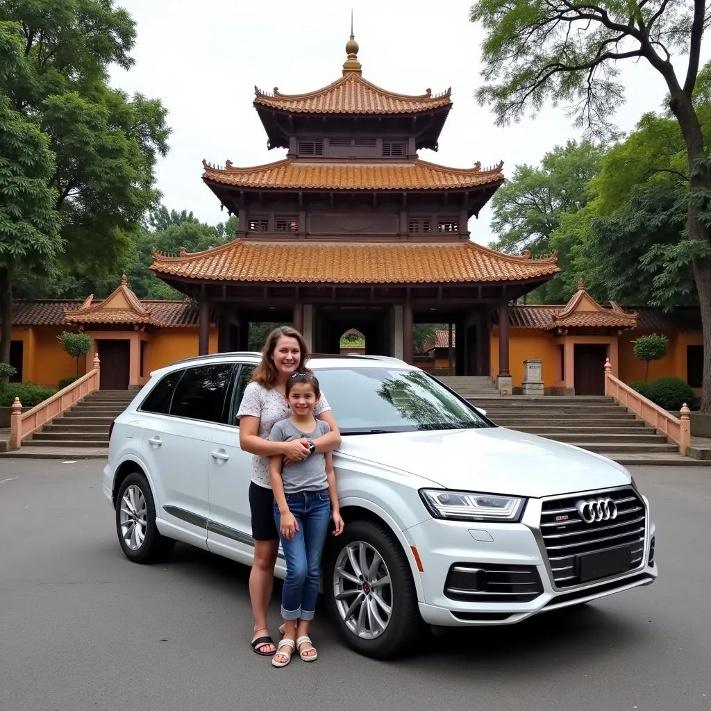 Enjoying a family trip in Hanoi with TRAVELCAR's Audi rental