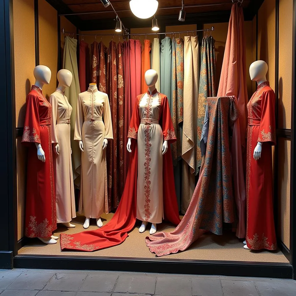 Exquisite Fabrics in a French Quarter Boutique