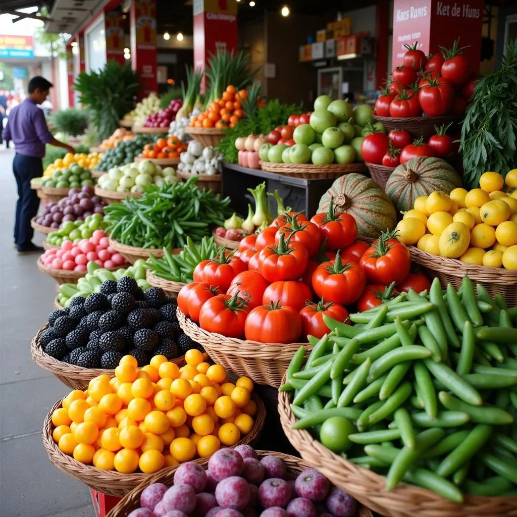 Fresh Produce at a Vietnamese Market