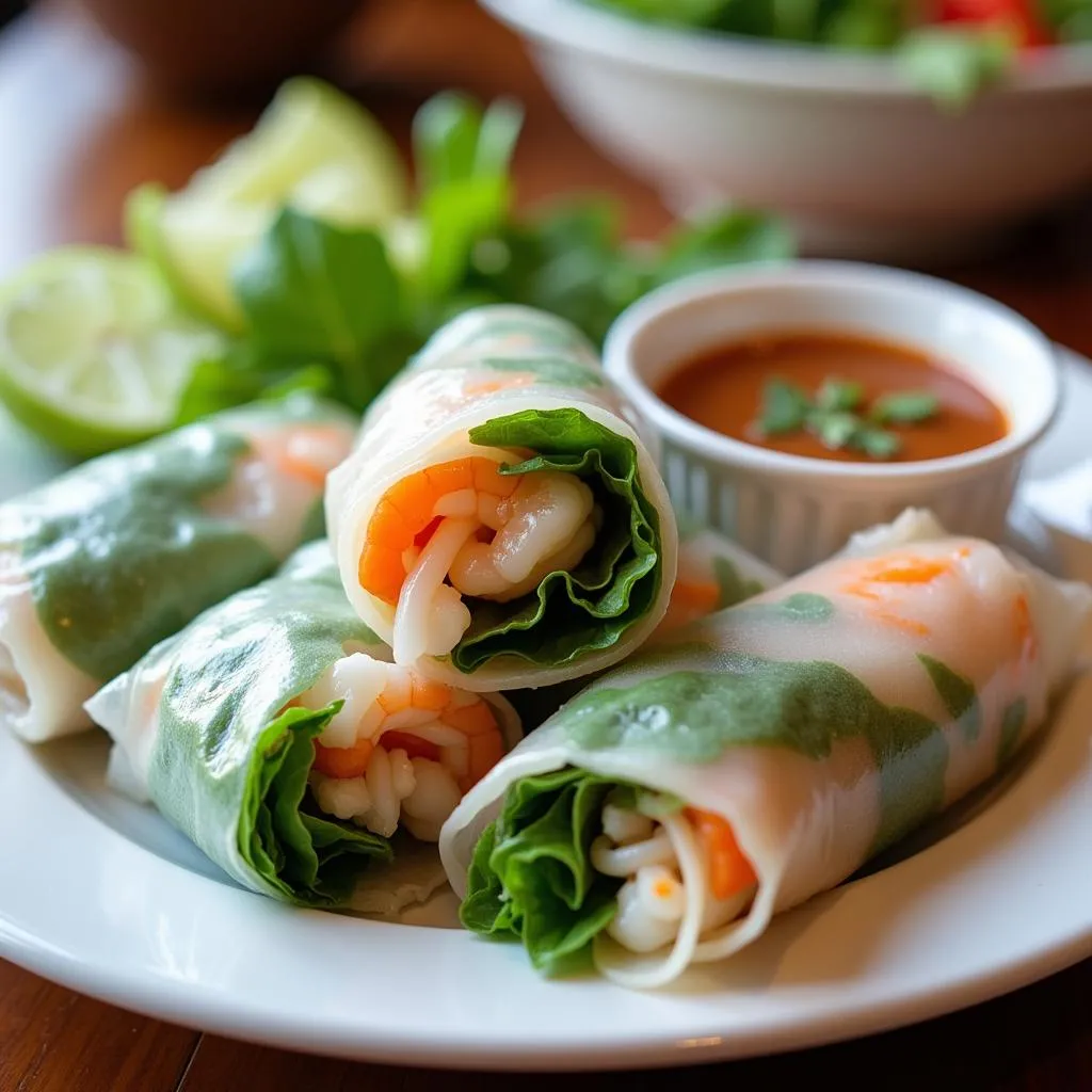 Fresh Vietnamese Spring Rolls (Gỏi Cuốn)