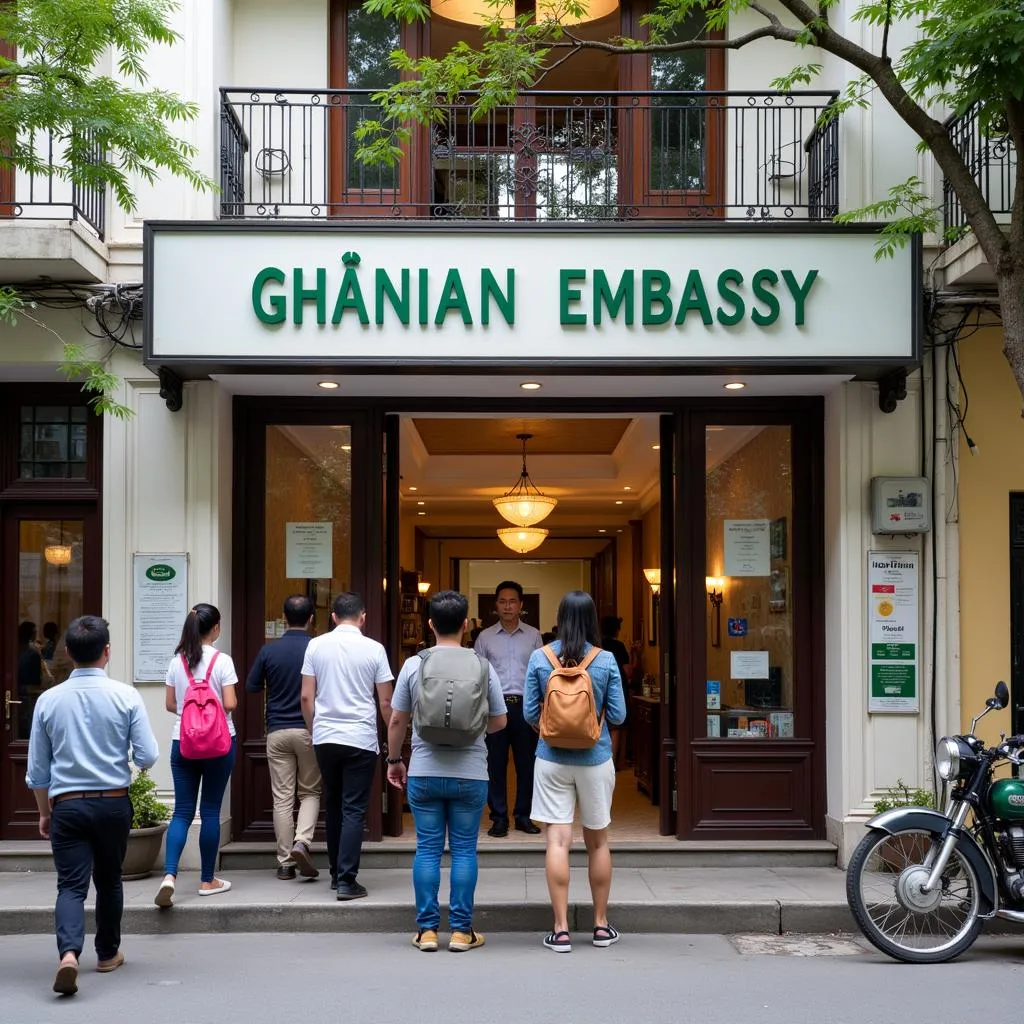 The Ghanaian Embassy in Hanoi, Vietnam