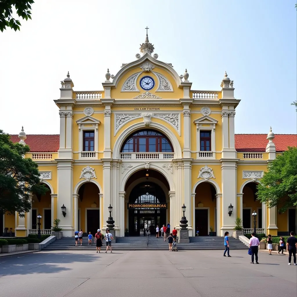 Gia Lam Train Station Facade