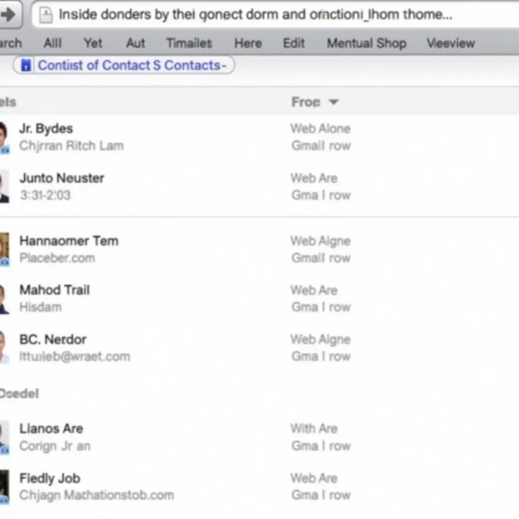 Gmail Contacts Synced from iPhone