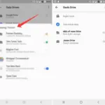 Google Drive Backup Screen