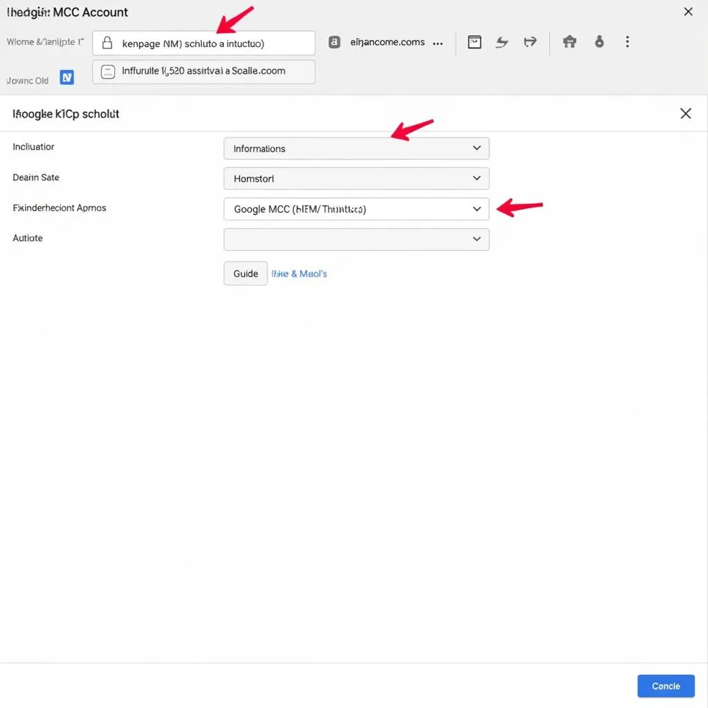 Google MCC account creation process