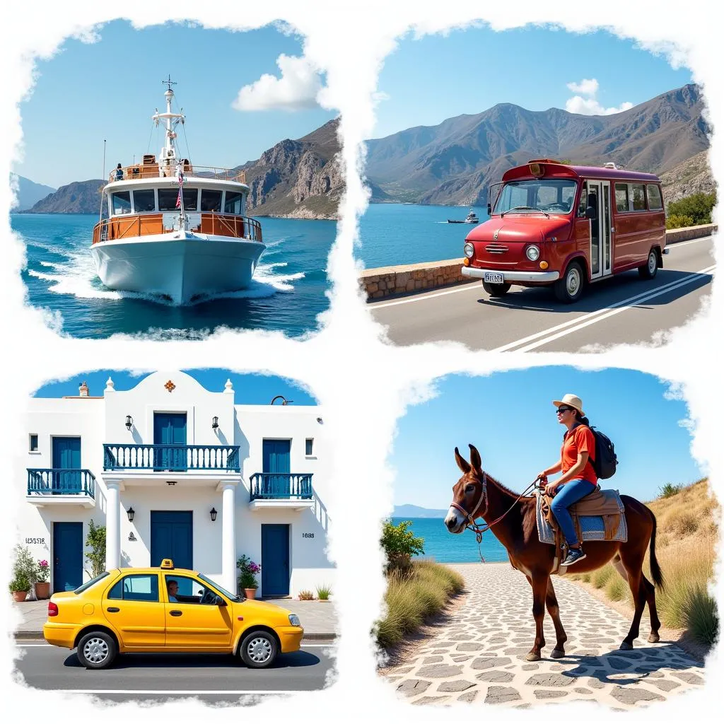 Various transportation methods in Greece