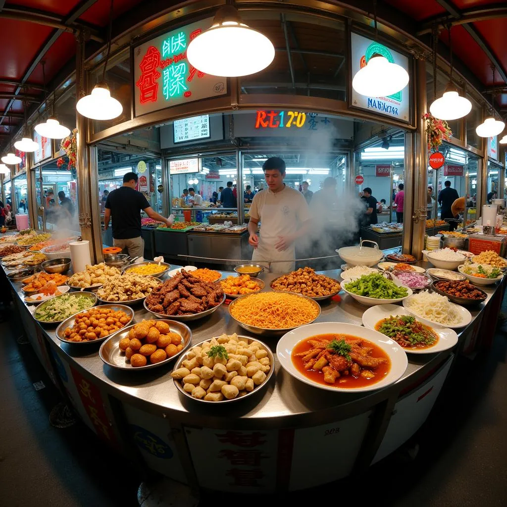 Ha Dong Market Food Stalls