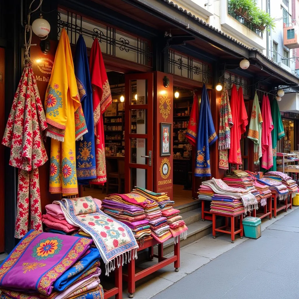 Silk Shops on Hang Gai Street