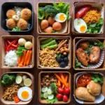 Colorful and diverse bento boxes in Hanoi