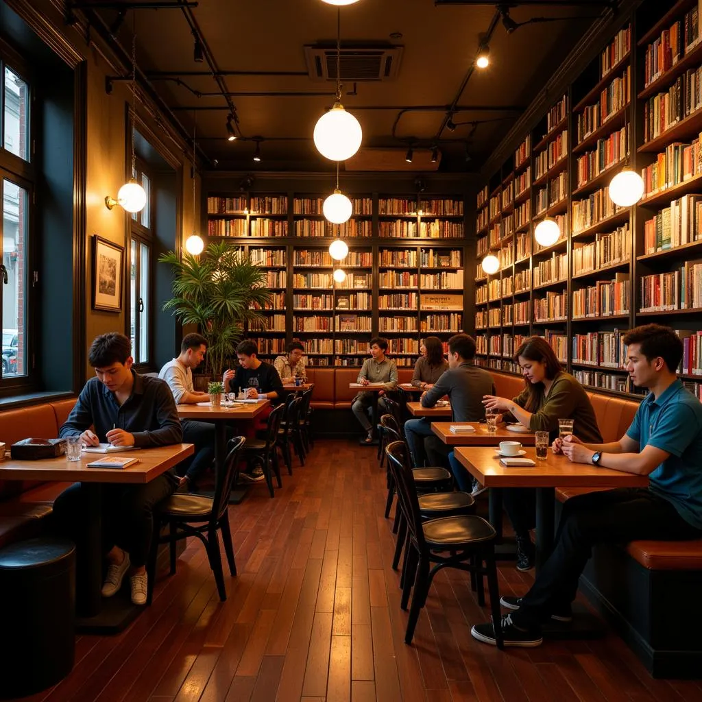 Hanoi Book Cafe Interior