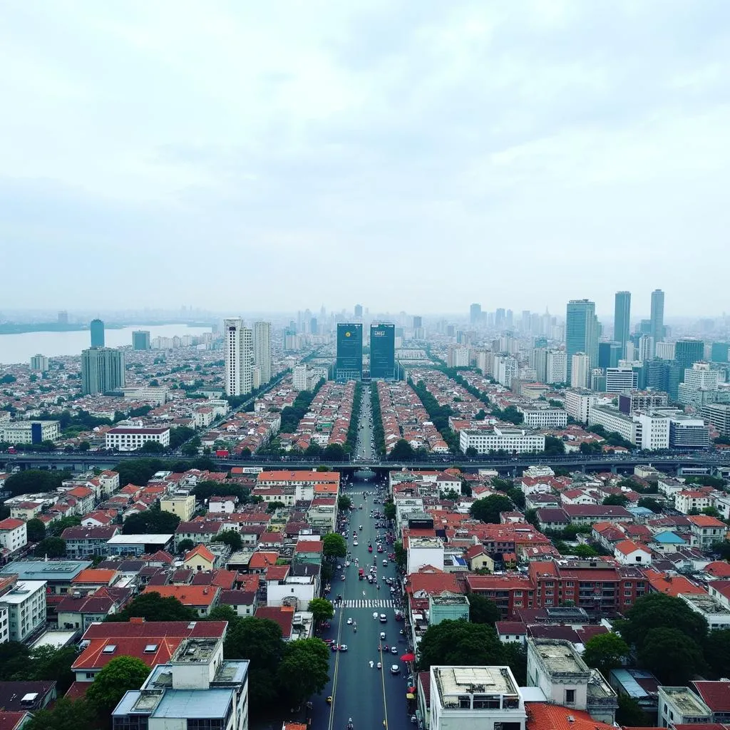 Hanoi City View From Above