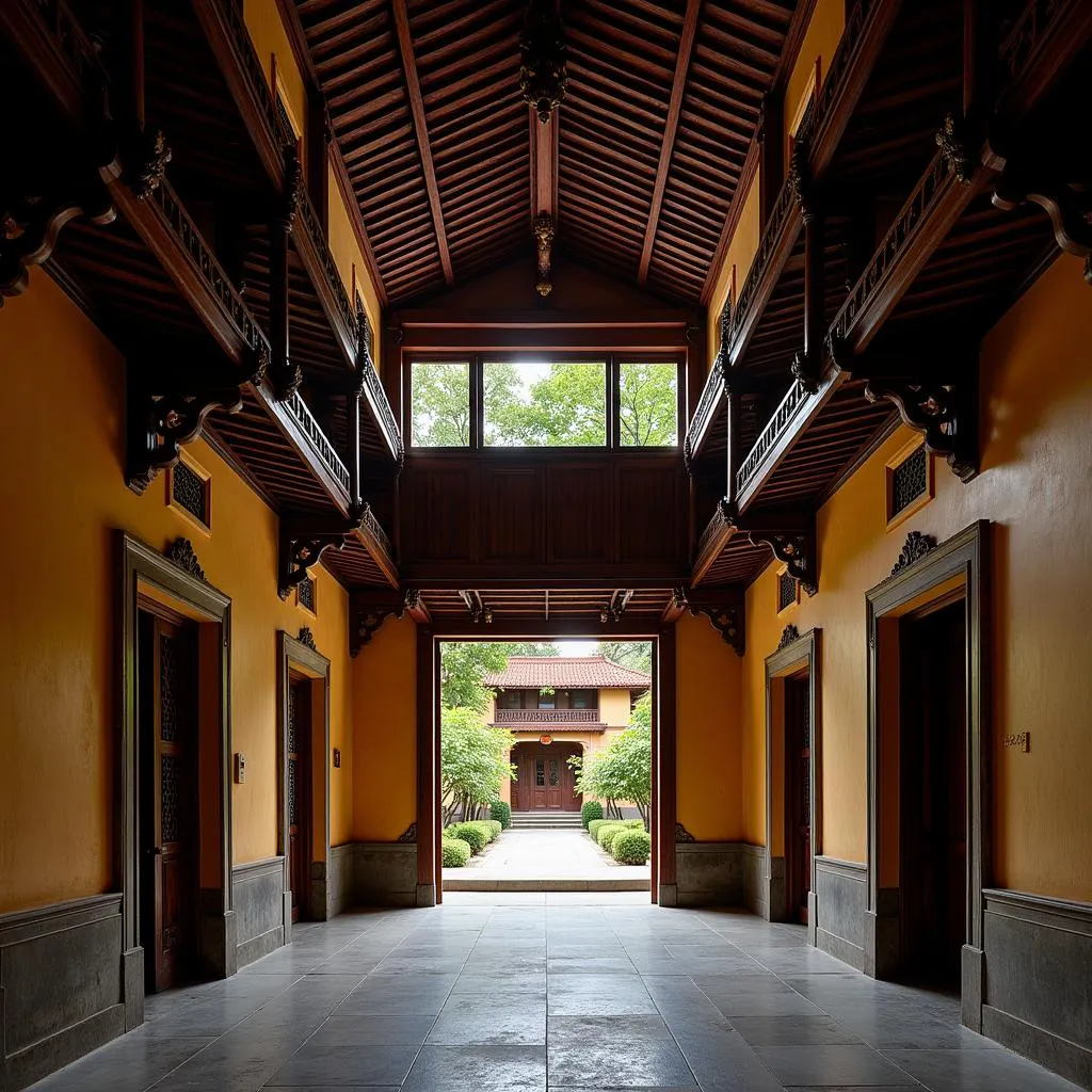 Traditional Hanoi courtyard architecture