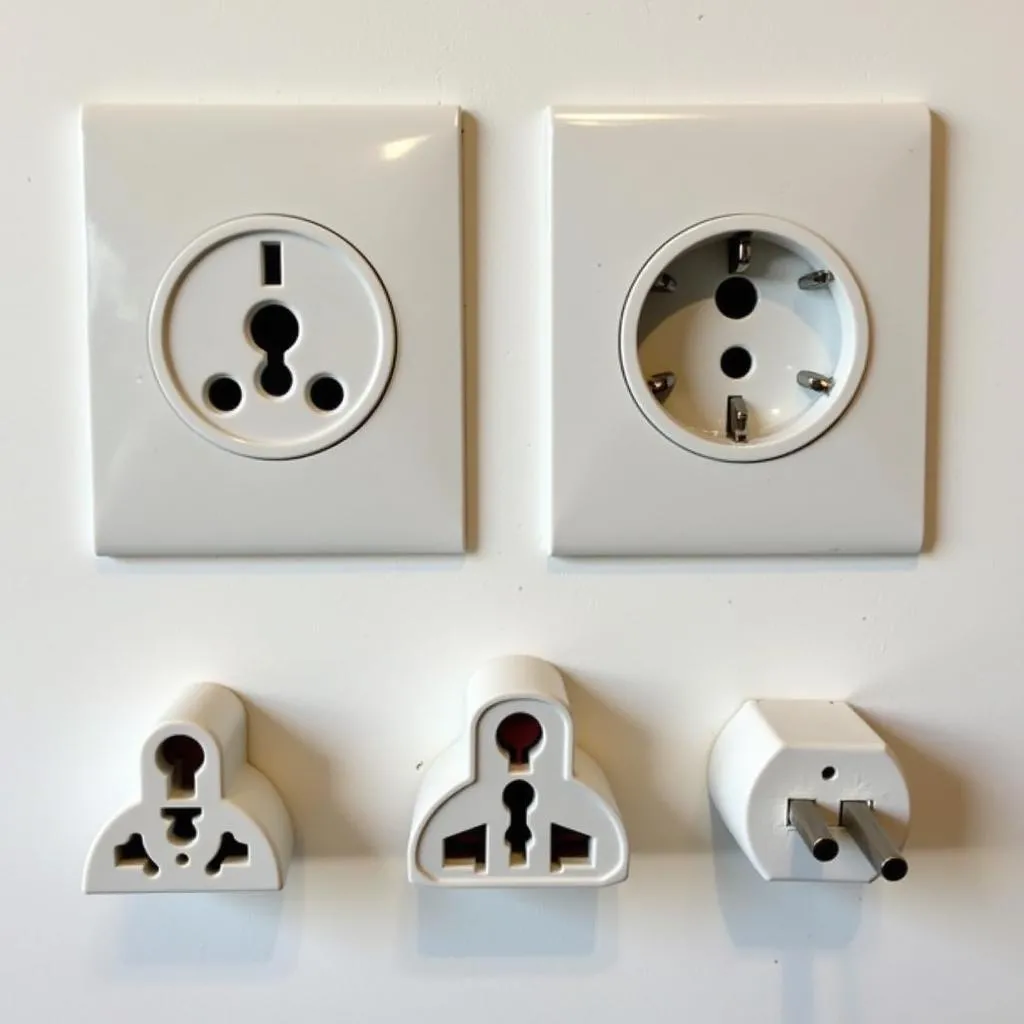 Hanoi electrical outlets and various types of plugs