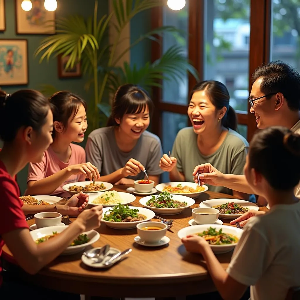 Family meals in Hanoi