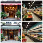 Different types of grocery stores in Hanoi