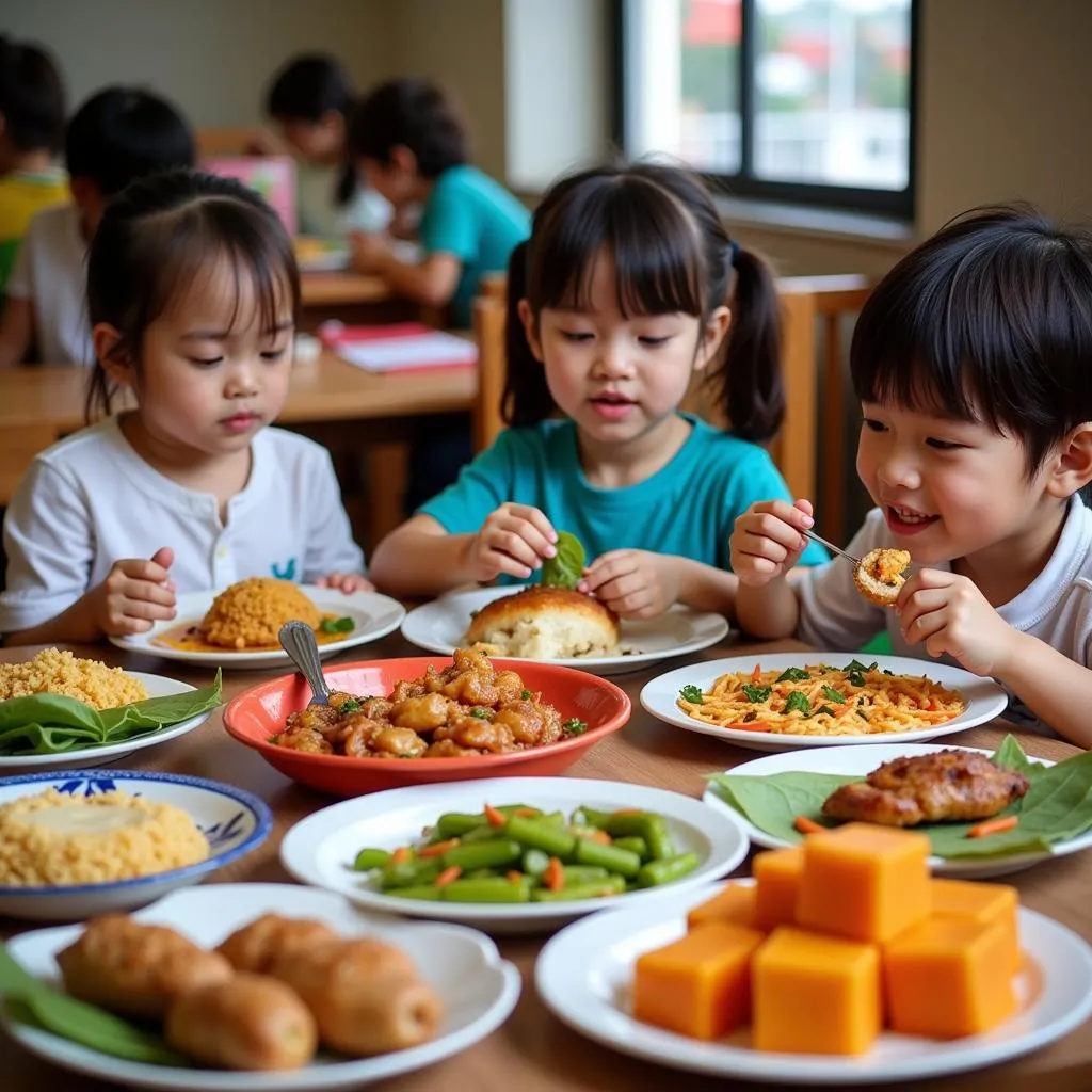 Hanoi Kindergarten Lunch Time