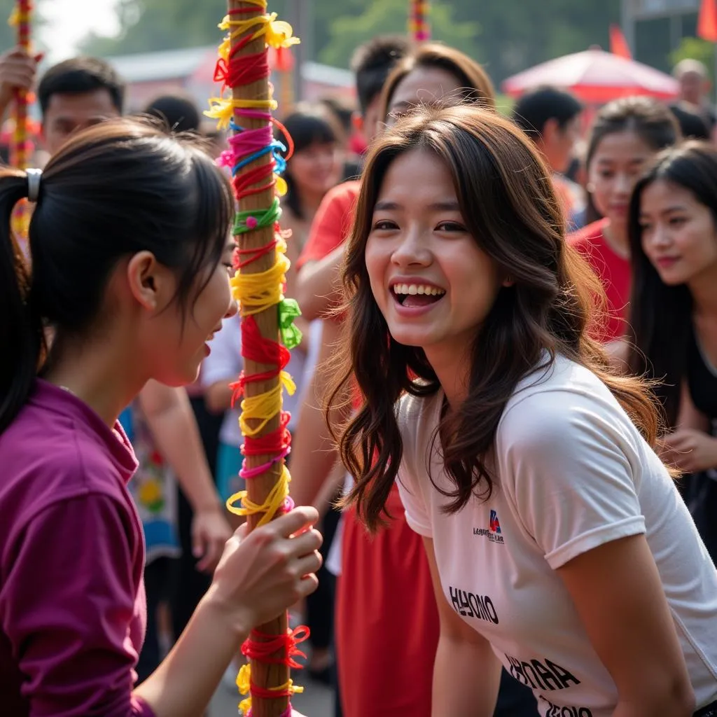 Hanoi Limbo Challenge at a Local Festival