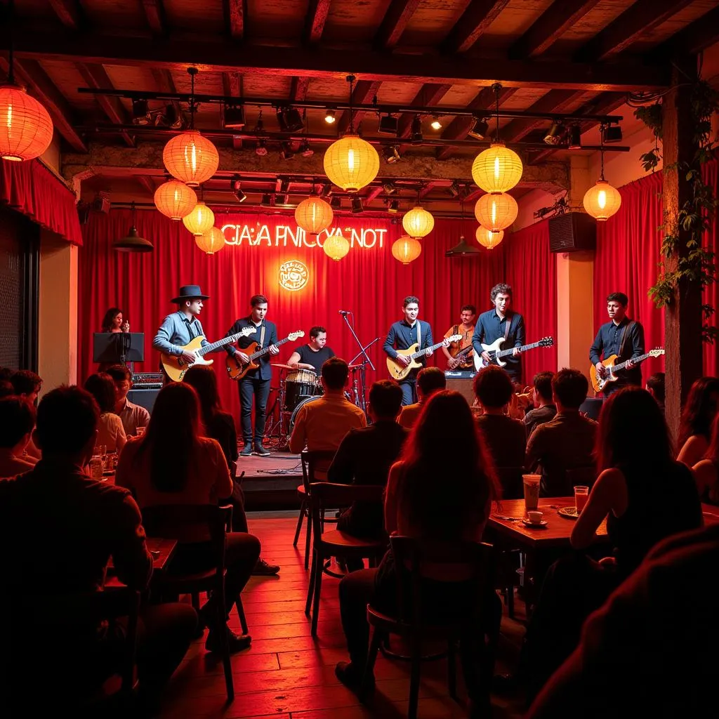 Live music venue in Hanoi