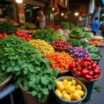 Fresh Produce at a Hanoi Market