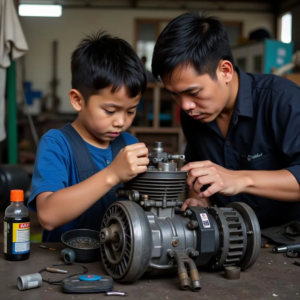 Hanoi Motorcycle Mechanic Apprenticeship