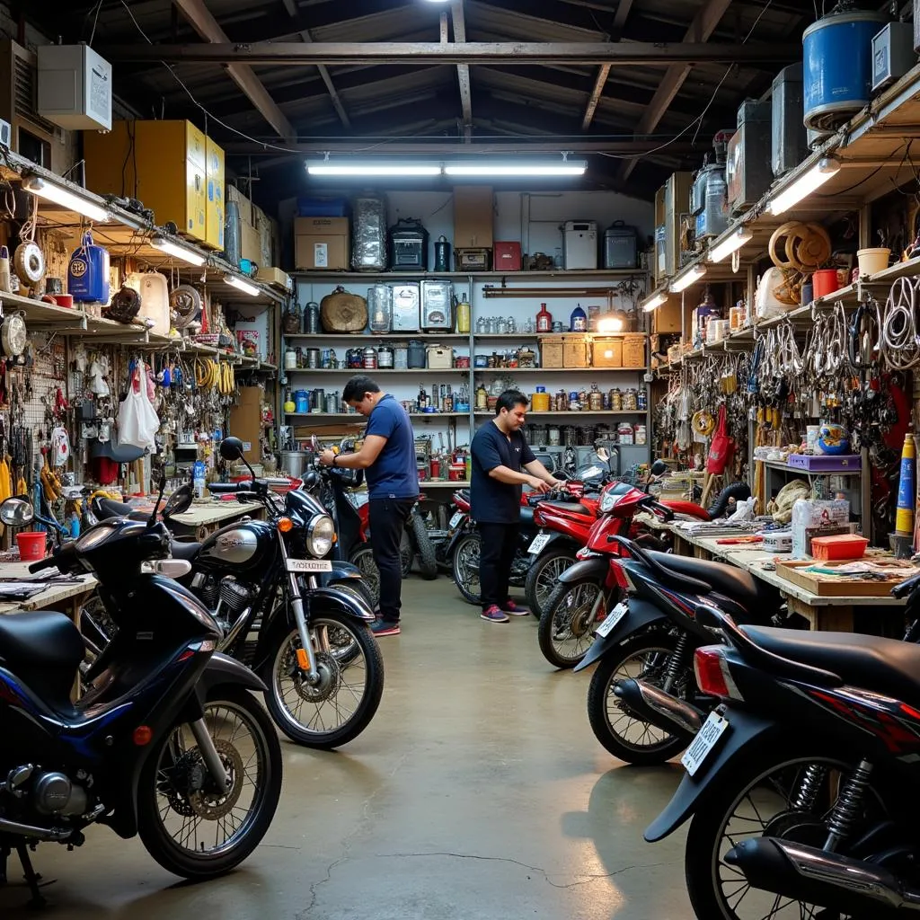 Hanoi Motorcycle Repair Shop