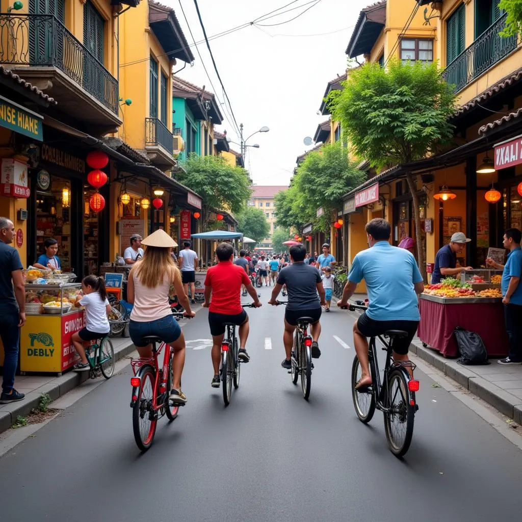 Cycling Through Hanoi's Old Quarter