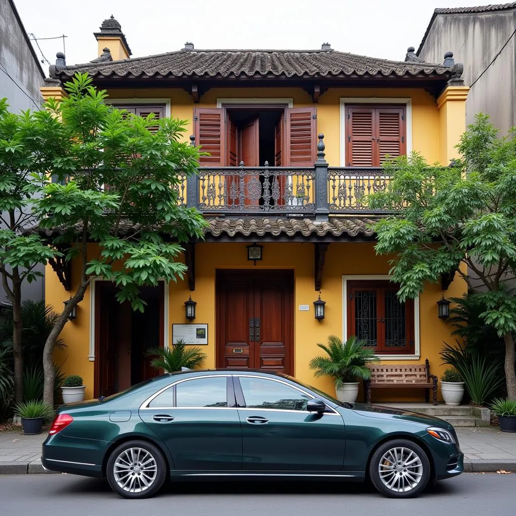 Hanoi Old Quarter with a rented car