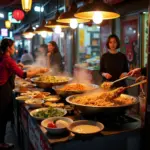 Hanoi Old Quarter Food Stall