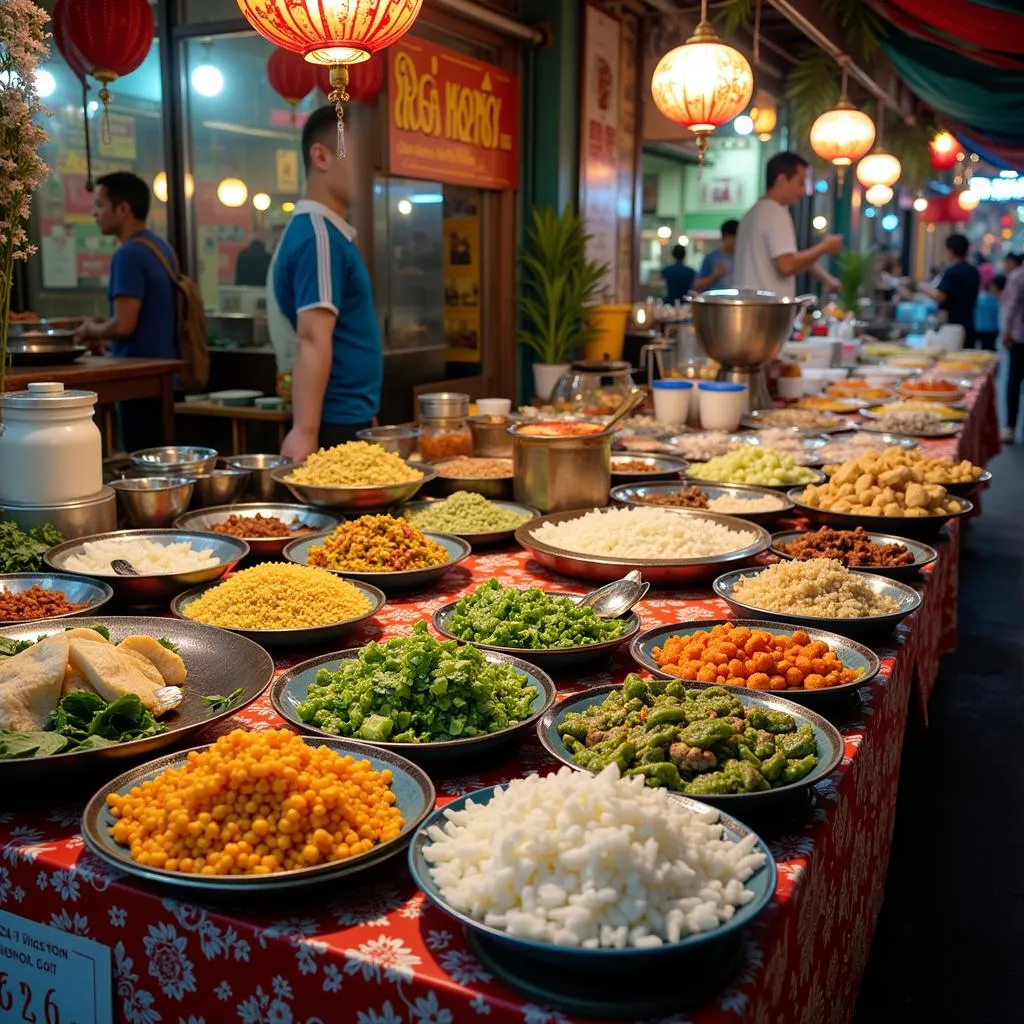 Hanoi Old Quarter food stall