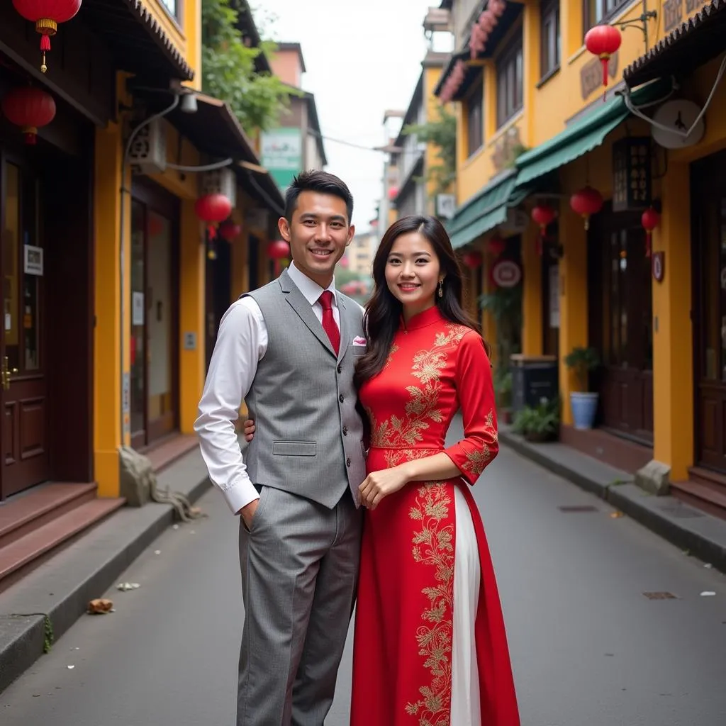 Hanoi Old Quarter pre-wedding photoshoot