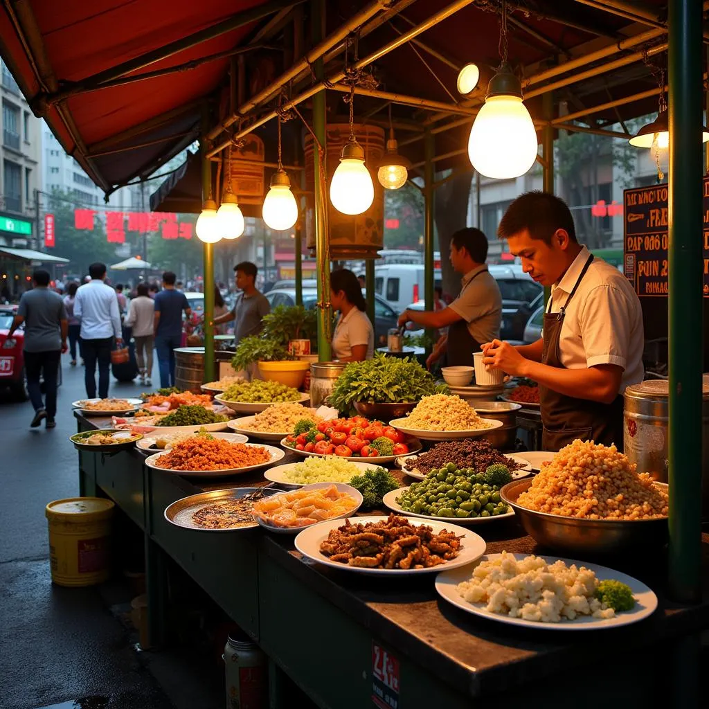 Hanoi Old Quarter street food scene