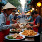 Hanoi Old Quarter street food scene