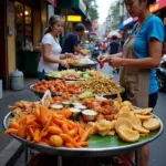 Hanoi Old Quarter street food scene