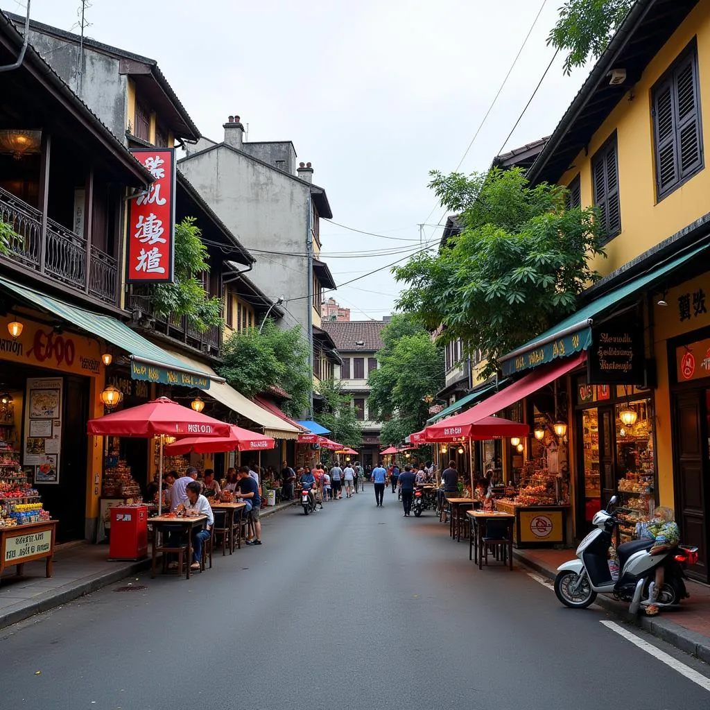 Hanoi Old Quarter street scene