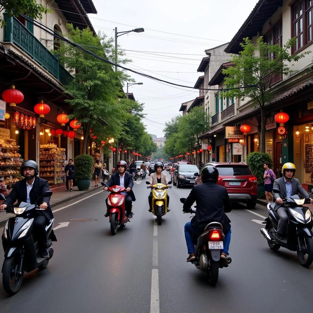 Hanoi Old Quarter Street Scene