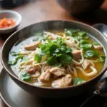 Hanoi Pho Ga Chicken Noodle Soup for Sore Throat