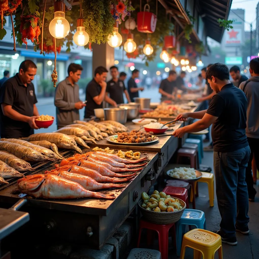 Hanoi Seafood Stall